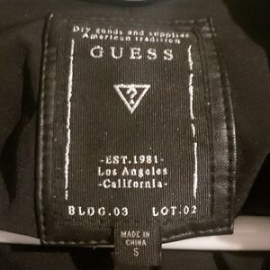 Genuine Leather  Guess  cropped ladies jacket